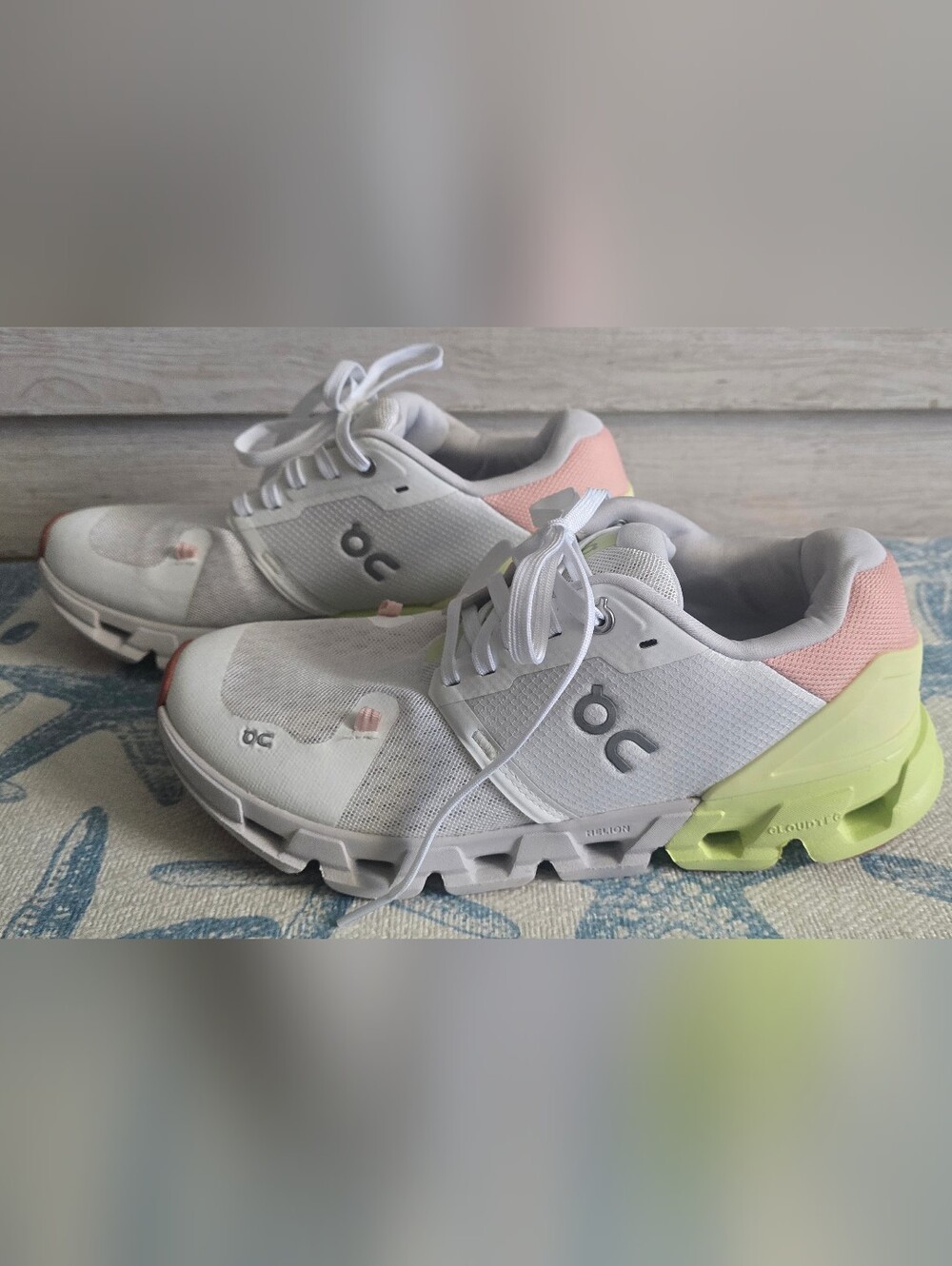 On Cloud Cloudflyer 4 Women's Running Shoes White/Hay Athletic Sneakers, US 9.5 - Picture 6 of 14